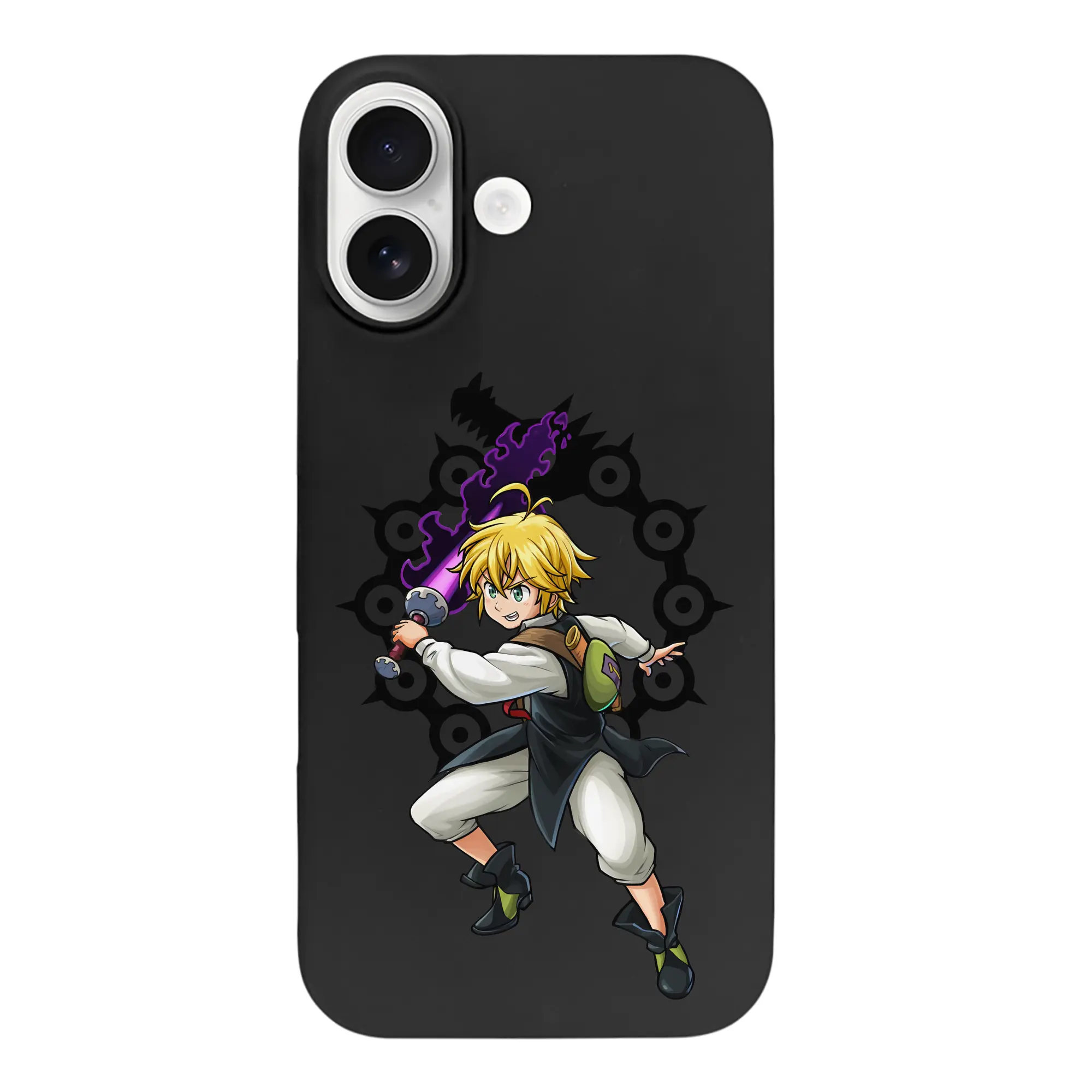 七つの大罪 グッズ メリオダス - iPhone 17 シリーズ シリコンケース 薄型 耐衝撃 指紋防止 ソフトタッチカバー 精密フィット 傷防止 保護ケース iPhone 17/17 Air/17 Pro/17 Pro Max 対応